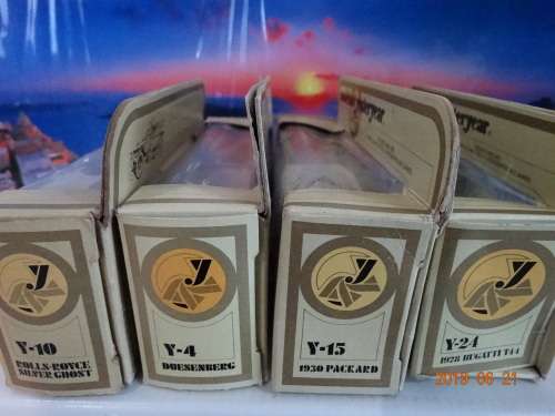 MatchBox X 4 CARS  - Models of Yesteryear -1:43 - Rolls Royce,Bugatti T44 , Packard V - Awesome Set