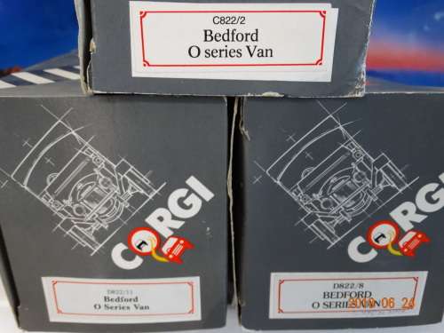 Corgi -3 X Bedford O Series Vans  - Delivery trucks - Wow - Hard to Find Items - Bargain