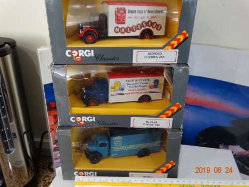 Corgi -3 X Bedford O Series Vans  - Delivery trucks - Wow - Hard to Find Items - Bargain