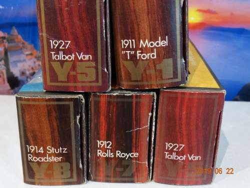 Matchbox X 5 CARS - Models of Yesteryear -1:43 - Rolls Royce, Stutz Roadster, Talbot V- Awesome Set