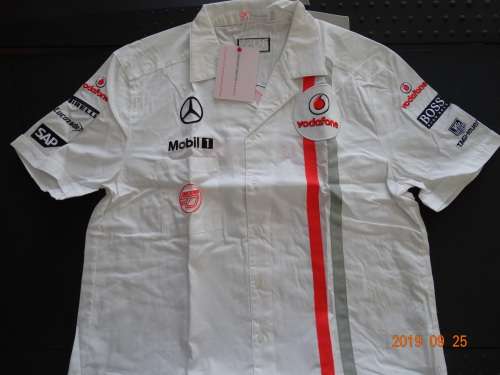 Mclaren Mercedes Vodafone - Team Shirt for Men - L-  50th Anniversar Brand New - Official Gear - WOW