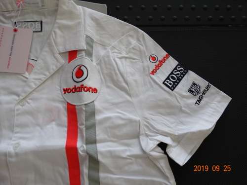 Mclaren Mercedes Vodafone - Team Shirt for Men - L-  50th Anniversar Brand New - Official Gear - WOW