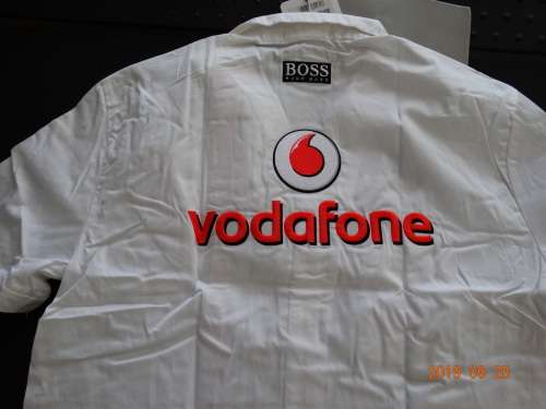 Mclaren Mercedes Vodafone - Team Shirt for Men - L-  50th Anniversar Brand New - Official Gear - WOW