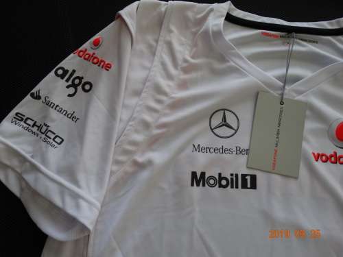 Mclaren Mercedes Vodafone  - T-Shirt for Men - XL- Print - Official Gear - WOW