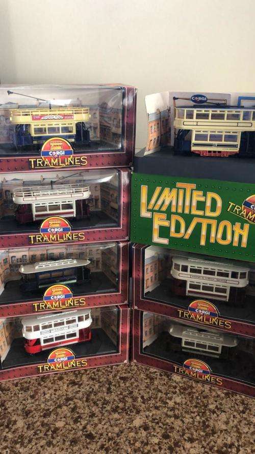 Corgi x 7 Models - Trams  -1 x   Ltd Edition - some Hard to Find Items - reduced to go prices
