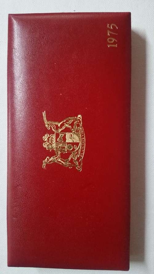 GREAT!!! South African 1975 Proof Set. (No Gold)  in red mint box