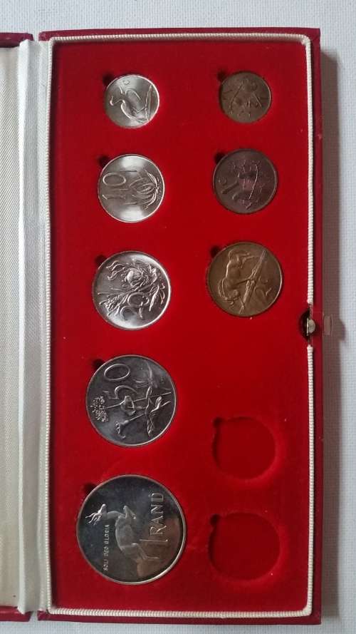 GREAT!!! South African 1975 Proof Set. (No Gold)  in red mint box