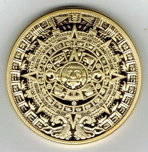 The Prophecy of the Mayan Long-Count Calendar, Gold Plated, December 21.2012