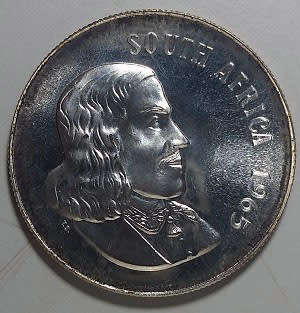 GREAT 1965 PROOF ENGLISH SILVER RAND (TONED)