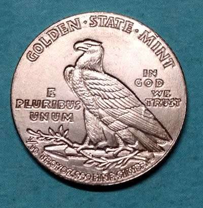 SALE!! 1/10th Silver Indian Head