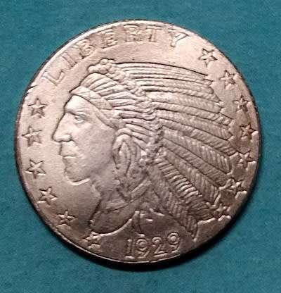 SALE!! 1/10th Silver Indian Head