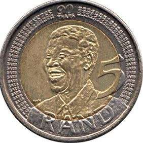 2008 Nelson Mandela birthday 5 rand