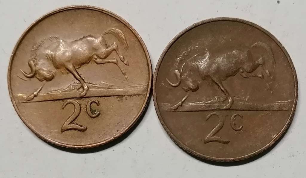 SALE!! 1967 2 CENT SET AFR + ENG