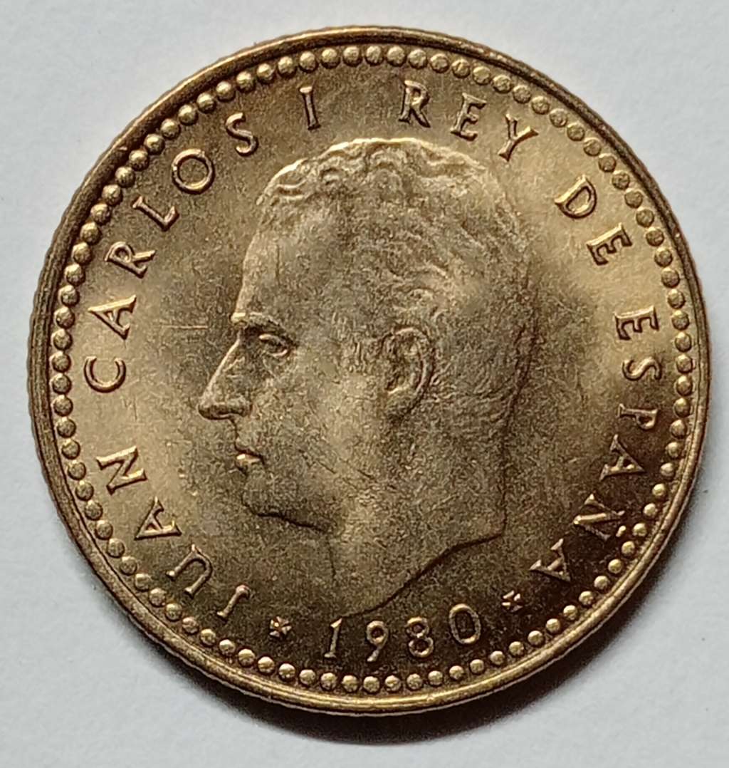 BRILLIANT 1980 SPAIN (12TH WORLD FOOTBALL 1982 SPAIN 1 PESETA