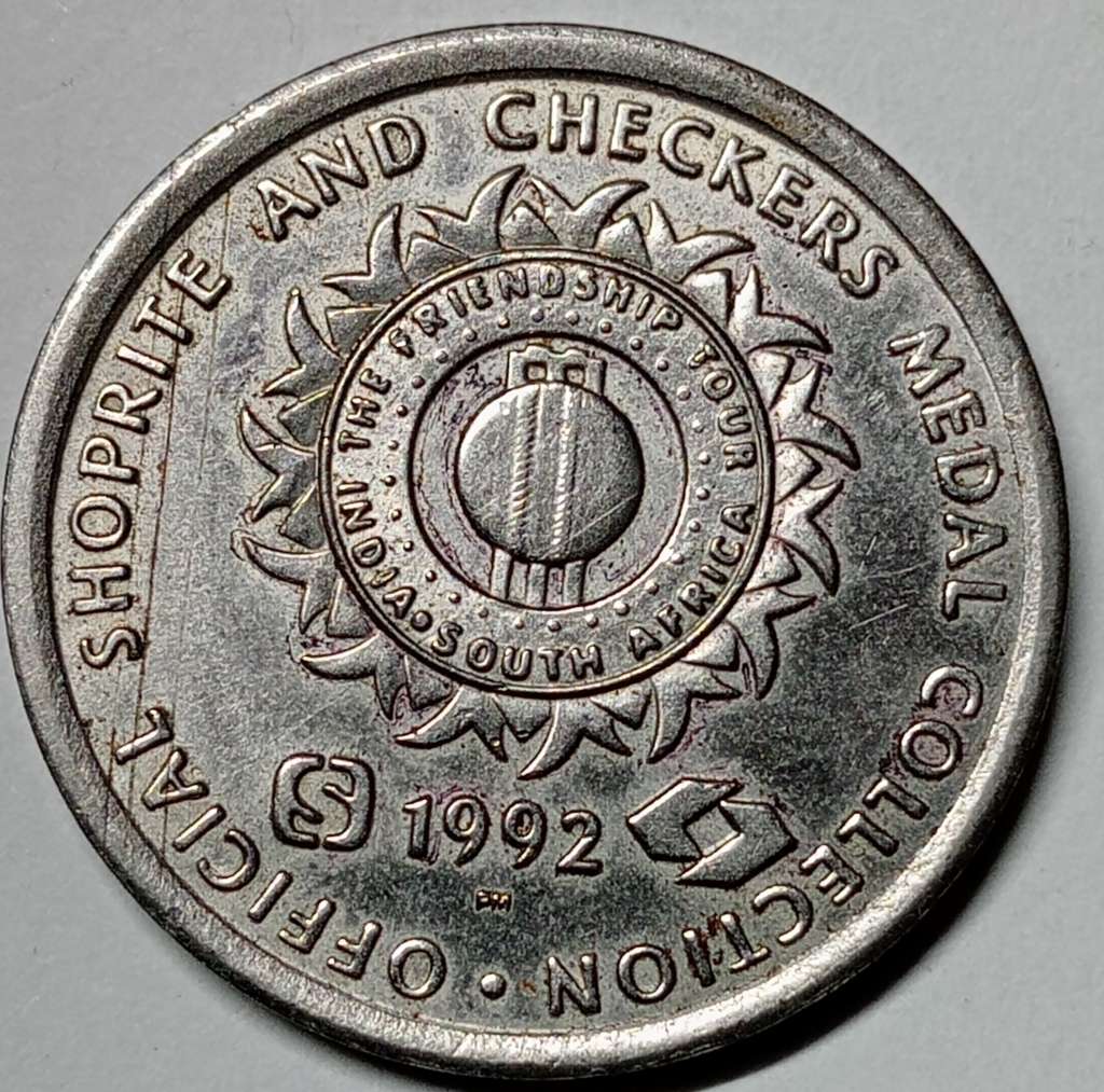 GREAT 1992 Shoprite and Checkers Jonty Rhodes medallion