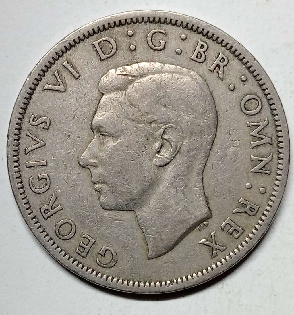GREAT 1950 GREAT BRITAIN 2 1/2 SHILLINGS (HALF CROWN)