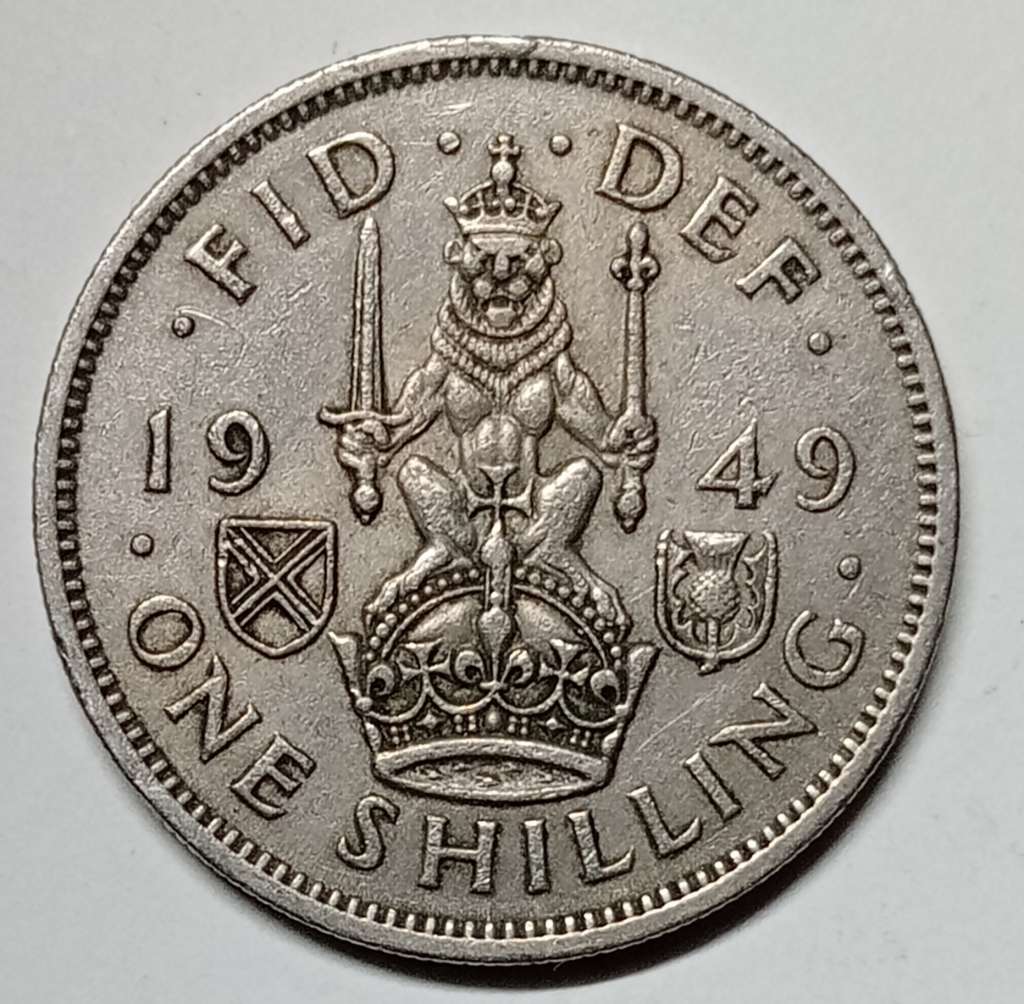 GREAT 1949 MINT SET HALF CROWN, 2 SHILLING, SHILLING AND SIXPENCE
