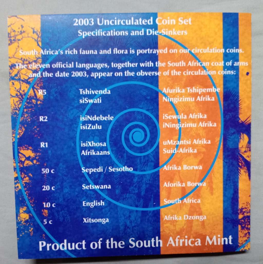 2003 Uncirculated Coin Set