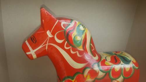 Large Traditional Wooden Swedish Dala Horse - For Pamela Greyling ONLY!
