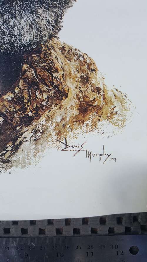 BEAUTIFUL PRINT OF AN OIL PAINTING BY DENIS MURPHY - 1974 (#2)