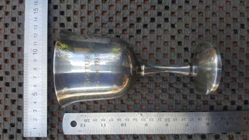 Silver Plated! Personalized Wine Goblet