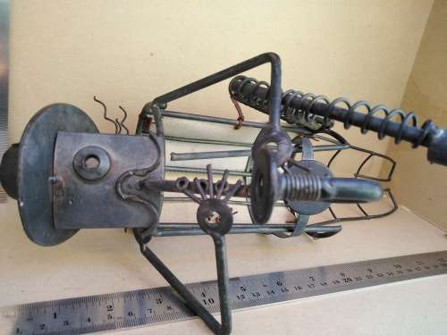 Steampunk - Saxophone Player Wine Bottle Holder