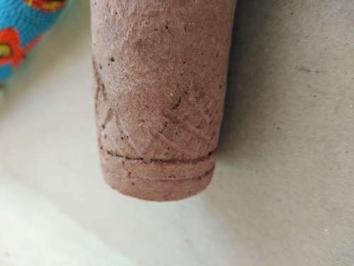 African! Beaded - Xhosa Clay Inqawe - Smoking Pipe