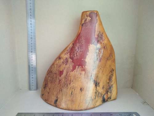 Vintage! Beautiful One-Off - Solid Wood Section - Candle Holder / Bud Vase / Bookend