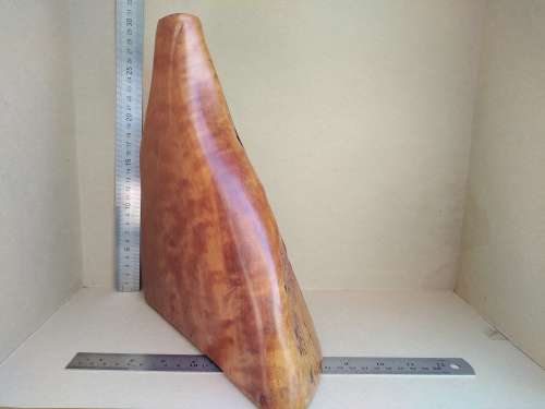 Vintage! Beautiful One-Off - Solid Wood Section - Candle Holder / Bud Vase / Bookend