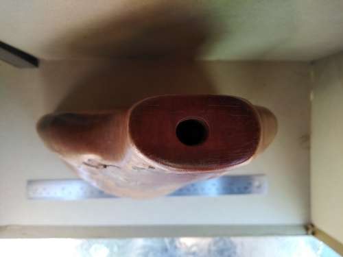 Vintage! Beautiful One-Off - Solid Wood Section - Candle Holder / Bud Vase / Bookend