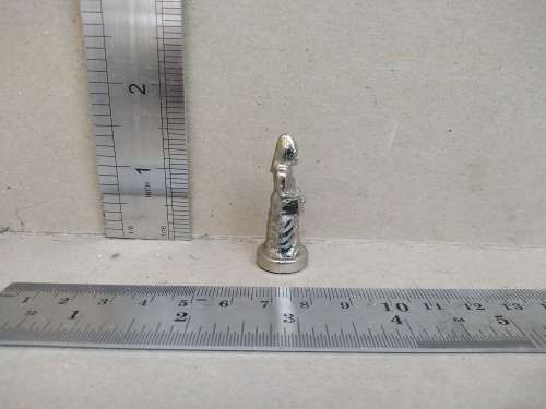 Vintage! Small Camelot Metal Chess Pieces by Italfama with Manopoulos Chess Board