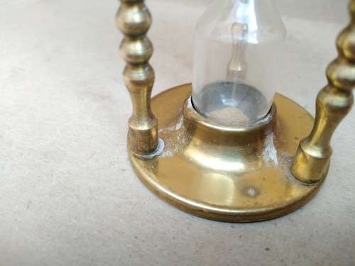 Vintage! Small Brass - Hour Glass / Sand Timer - Wellington
