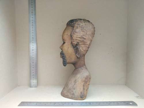 Africana! Hand Carved Wooden Bust - Shona Male