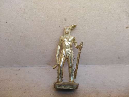 Vintage! Cowboys And Indians! - Small Die-Cast Metal Figures - Kinder Scame