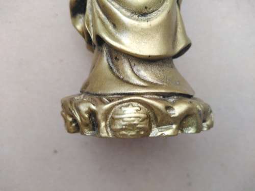 Chinese Feng Shui Three Wise Men, Fu Lu Shou Figurines Gold Resin Statues for Prosperity and Luck