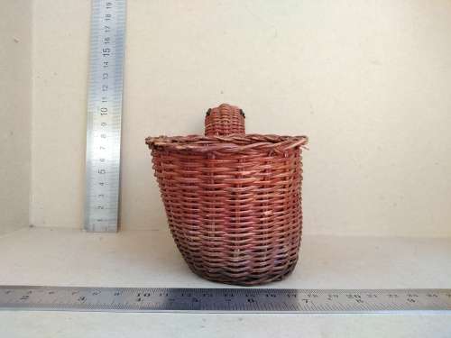 Vintage! Wicker Duck Basket Flower Pot Holder