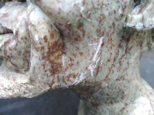 African! - Hand Carved - Stone Tribal Bust Of An Old Man With Goatee