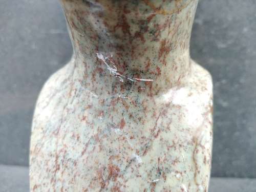 African! - Hand Carved - Stone Tribal Bust Of An Old Man With Goatee