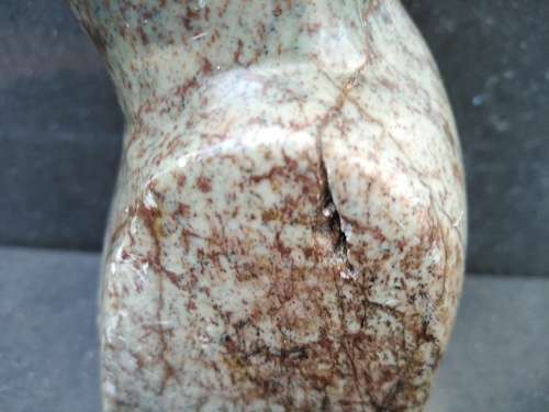 African! - Hand Carved - Stone Tribal Bust Of An Old Man With Goatee