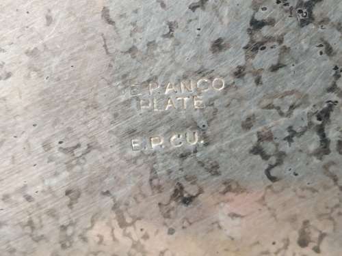 Vintage! - Italian Seranco - Silver Plate - Ornate Nouveau Round - Serving Tray