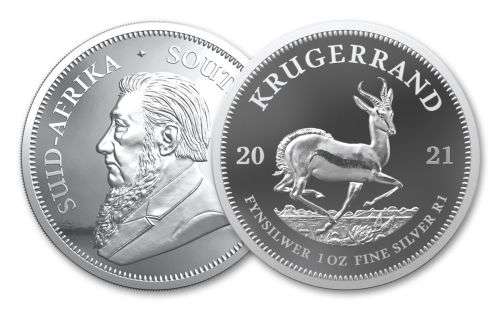 MARCH MADNESS! .999 Fine Silver - 1 Oz - 2021 Krugerrand - BU