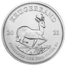 MARCH MADNESS! .999 Fine Silver - 1 Oz - 2021 Krugerrand - BU
