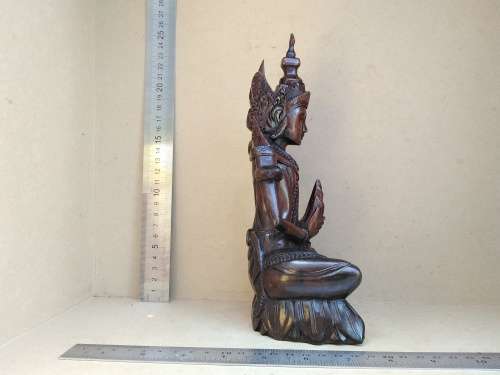Balinese - Dewi Sri ? Wood Carving Statue