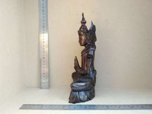 Balinese - Dewi Sri ? Wood Carving Statue