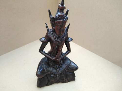 Balinese - Dewi Sri ? Wood Carving Statue