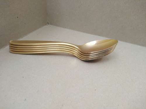 Vintage! Gold Plated - Japan - Set of 5 Teaspoons