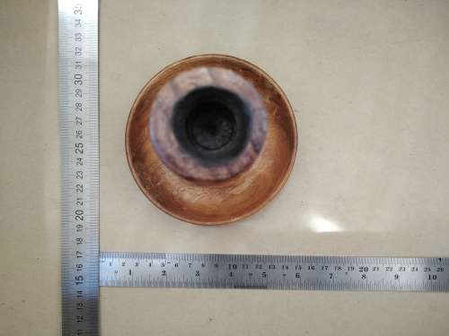 Vintage! Turned Wooden Candle Stick Holder