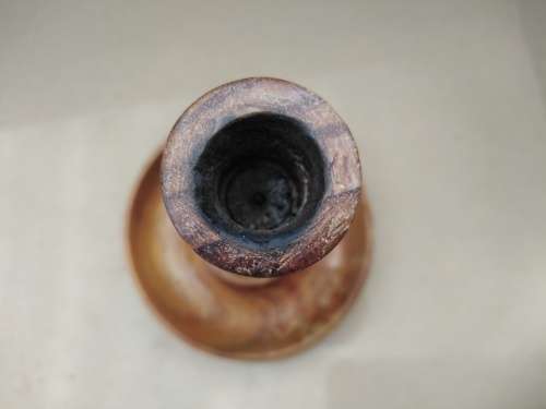 Vintage! Turned Wooden Candle Stick Holder