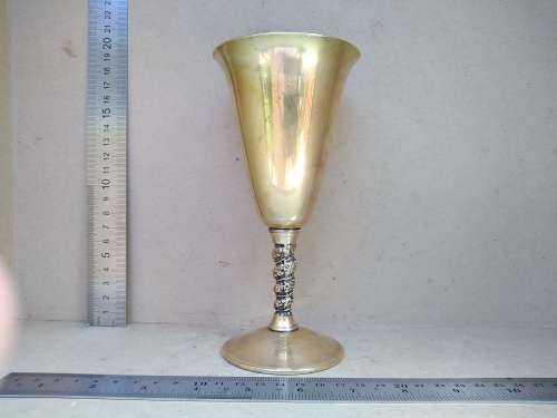 Vintage! Spain - Valero - Brass - Grapevine Stem - Goblet / Chalice