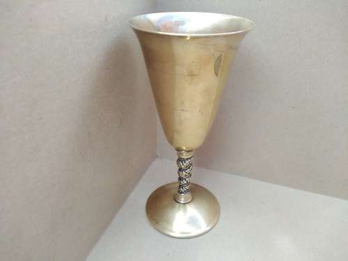 Vintage! Spain - Valero - Brass - Grapevine Stem - Goblet / Chalice